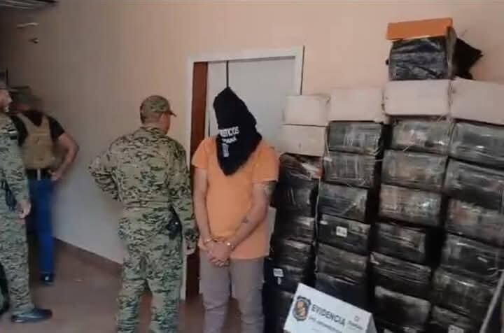 El allanamiento se realizó en el barrio Don Bosco, ubicado detrás del Colegio Soldado Paraguayo. Foto: Captura de pantalla