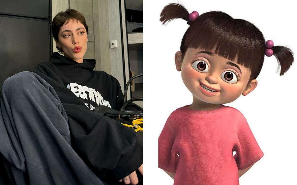 Compararon a Tini con Boo, la niña que aparece en la película de Pixar Monster Inc. Foto: Gentileza
