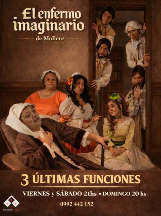 Flyer de “El Enfermo Imaginario”.