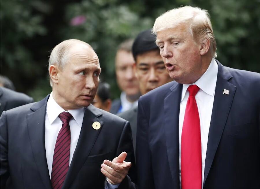 El presidente de EE. UU., Donald Trump, sostuvo que su homólogo ruso, Vladimir Putin, todavía quiere negociar un acuerdo de paz en su guerra con Ucrania. Foto: AFP