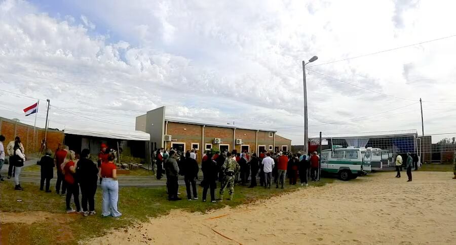 Sede de la Senad en Salto del Guairá, inaugurado en Gobierno de Abdo Benítez con fondos de origen desconocido. Foto: Gentileza
