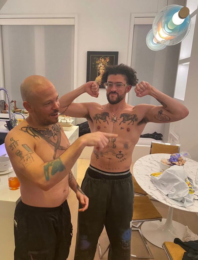 Residente junto a Bad Bunny. Foto: Instagram - @residente