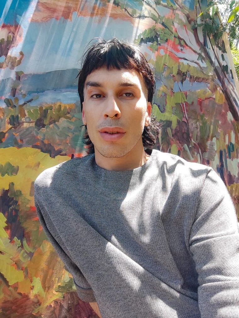 El artista, Walter Martínez. Foto: Gentileza