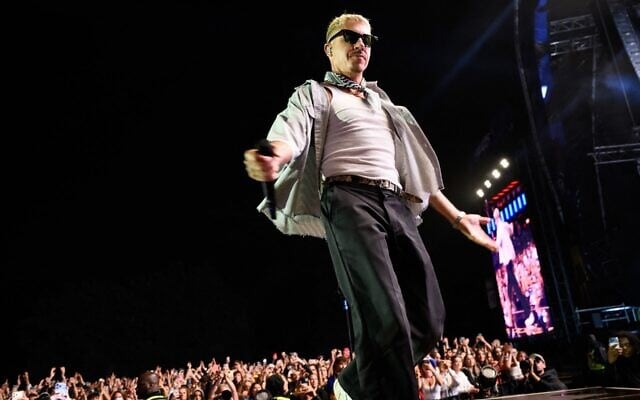 Macklemore arrancó “Free Palestine Tour”. Foto: AFP vía Getty Images