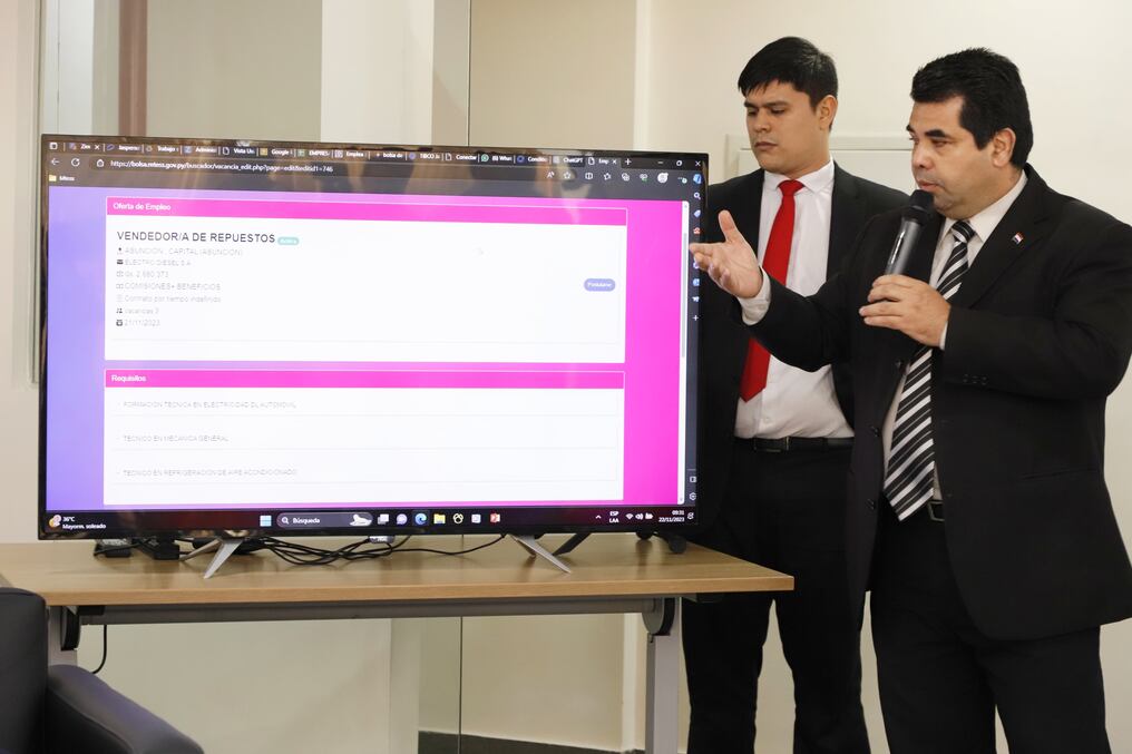 Está disponible nuevo portal único de empleo denominado “Emplea Py”, que fue desarrollado de forma conjunta con el Mitic. Foto: Gentileza 