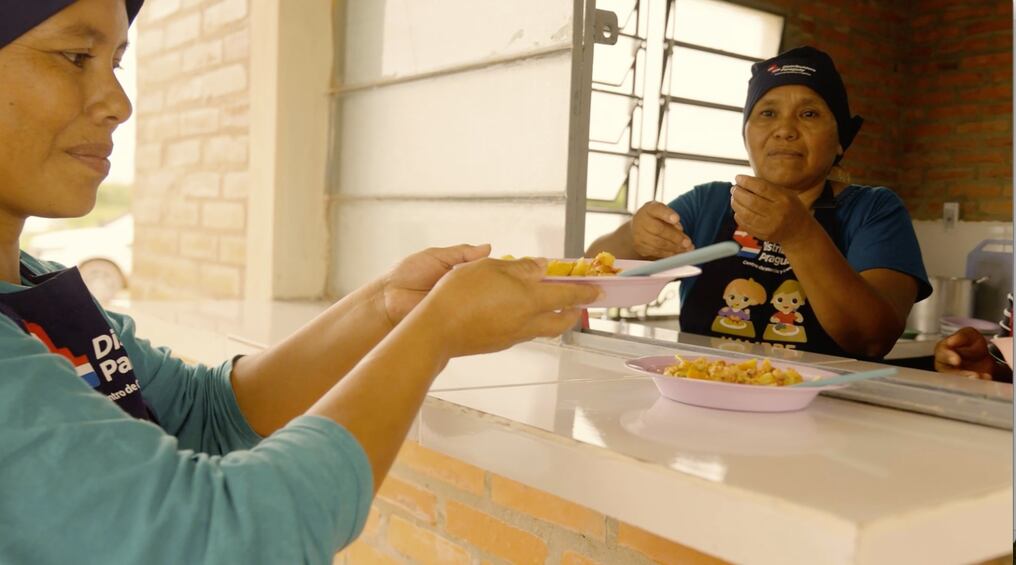 Comunidades indígenas de Presidente Hayes disfrutan del programa Hambre Cero. Foto: Gentileza