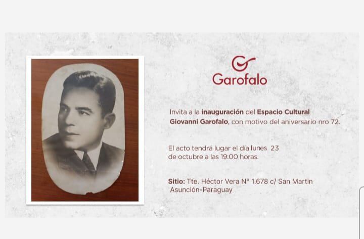 La invitación abierta para el evento del lunes. Foto: Gentileza