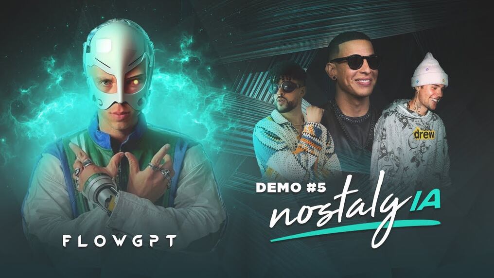 El productor chileno Mauricio Bustos creó "Demo 5: NostalgIA", que une a los tres artistas mediante inteligencia artificial. Foto: @flowgptmusic