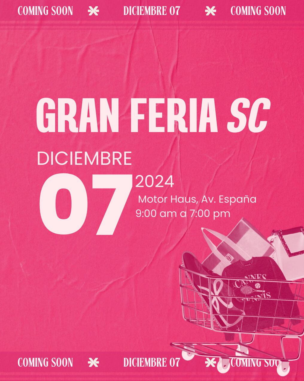 La entrada es gratuita y habrá atuendos, accesorios y ropas de todas las marcas en varios stands, además de otras actividades y entretenimientos. Foto: Gentileza