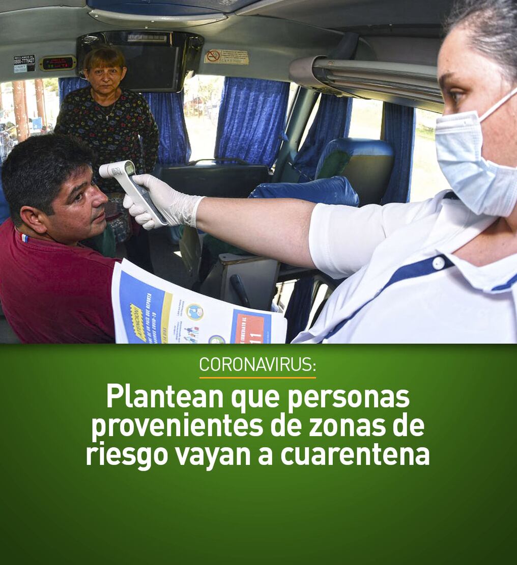 Coronavirus: Plantean que personas provenientes de zonas de riesgo vayan a cuarentena 