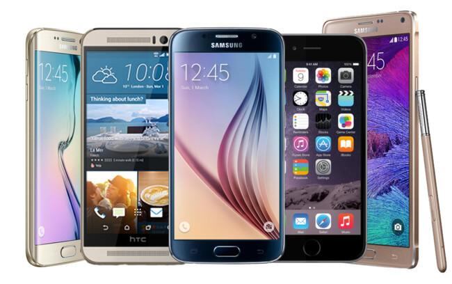 Diversas gamas de los smartphones.