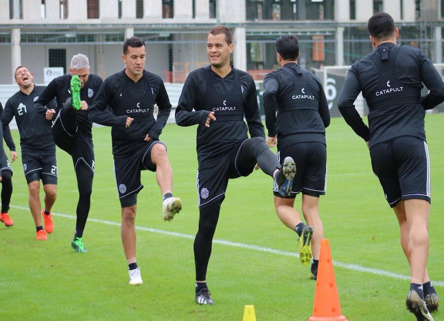 Intensa actividad de los franjeados, que esta mañana tiene otra prueba de fútbol.FOTO:PRENSA OLIMPIA