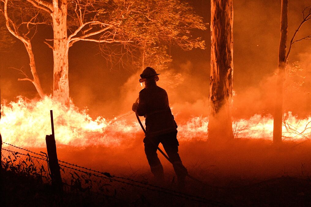 Vinculados a una grave sequía, estos incendios se ven agravados por el calentamiento global. AFP.