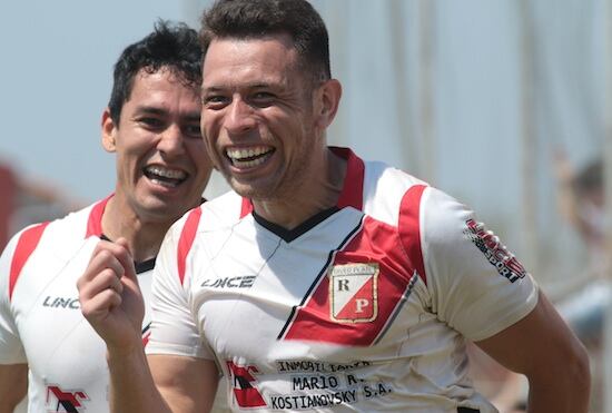 Nildo Viera, cuando no, anotó el gol del empate de River ante General Caballero.FOTO: FERNANDO RIVEROS