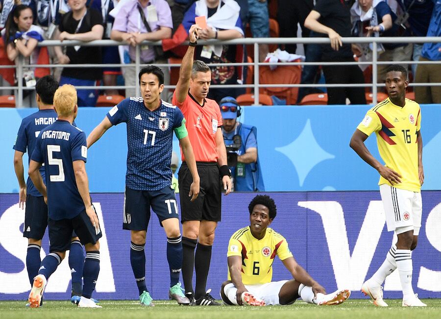 Momento clave para colombianos en la expulsión de Sánchez y el festejo japonés.