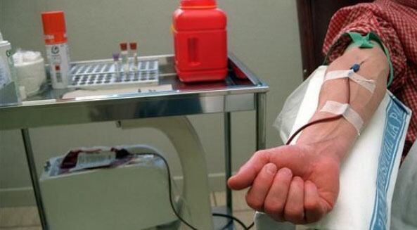 Donación de sangre.