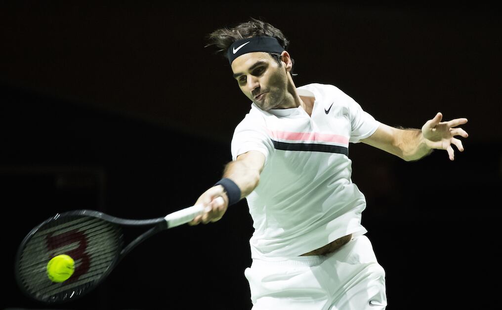 Roger Federer (SUI/N.1) derrotó a Jérémy Chardy (FRA) 7-5 y 6-4. archivo.