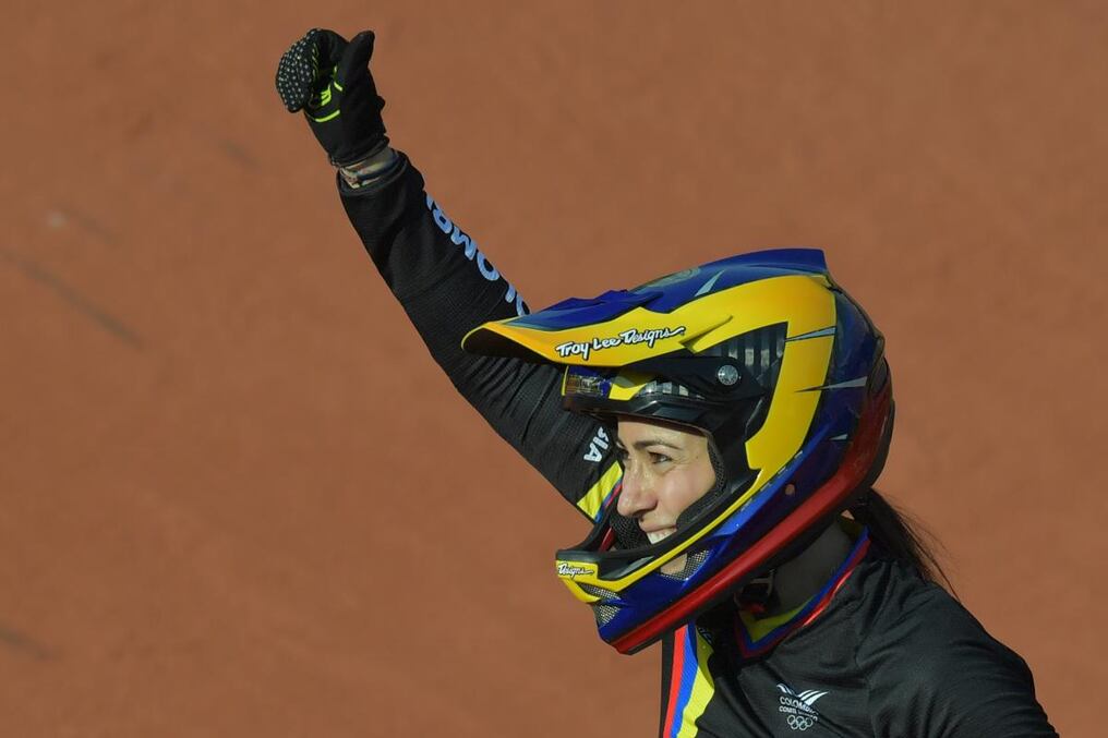 Mariana Pajón. Foto: Carl DE SOUZA / AFP