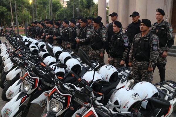 Agentes del Grupo Lince se sumaron a a Operativo Centro Seguro. Foto: Gentileza