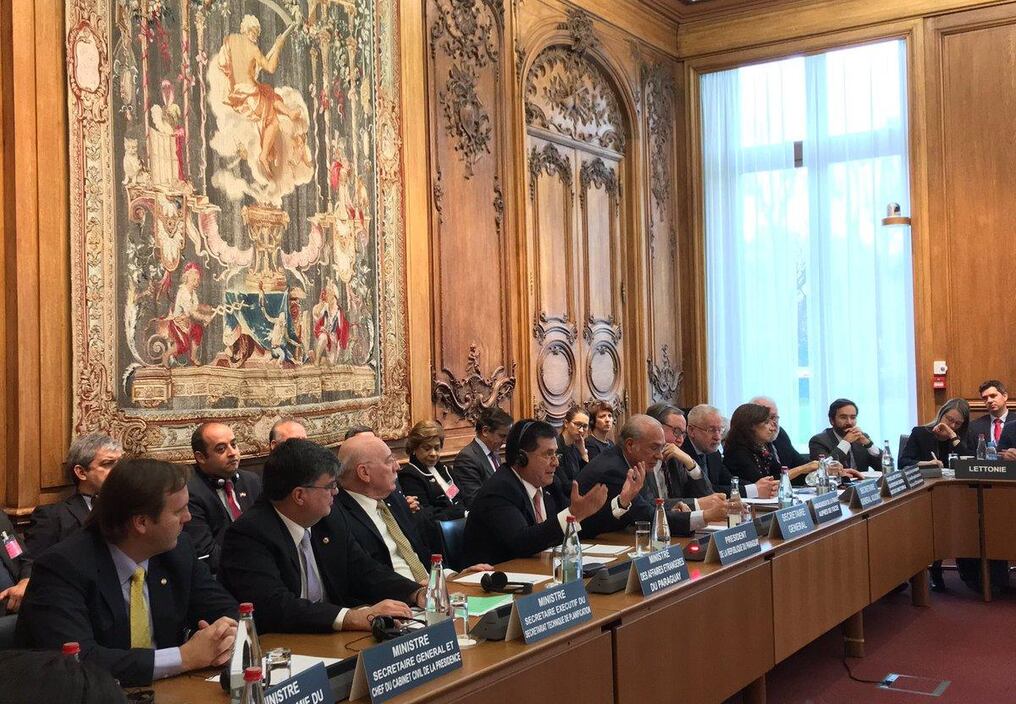El presidente Cartes participó de la reunión de OCDE en diciembre pasado.
