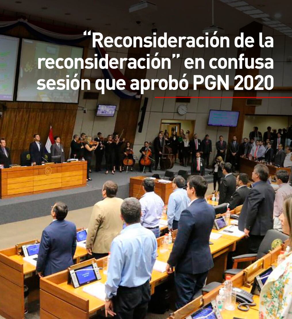 “Reconsideración de la reconsideración” en confusa sesión que aprobó PGN 2020