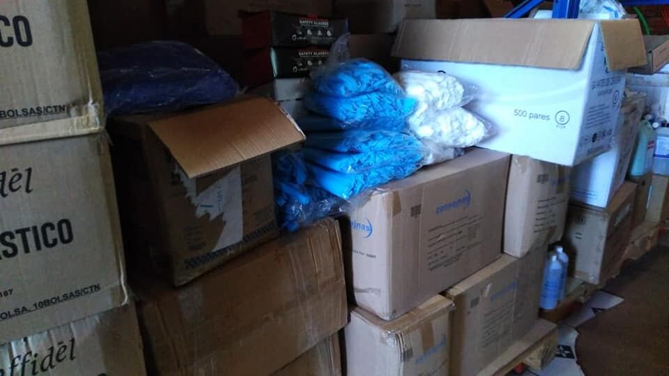 Equipos de bioseguridad que llegaron a Ciudad del Este para el personal de salud de Alto Paraná. Foto: Gentileza.