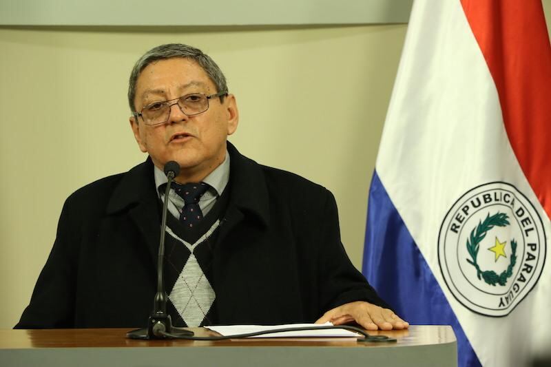 El nuevo titular de la Senad, Hugo David Vera Quintana fue presentado ayer en Mburuvicha Róga.