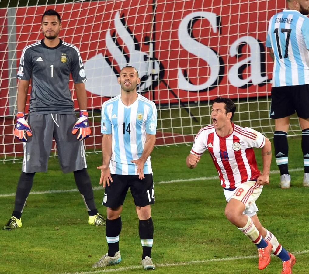 En la última Copa América, Haedo se dio el gusto de marcarle otro gol a Argentina. Foto: AFP.