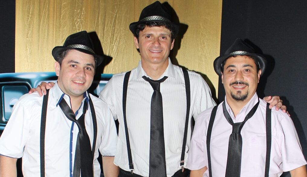 Charles Monzón, Aldo Rodríguez, gerente general de Unilever, y Wildo Argüello.