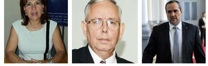 Suscriben los integrantes del Consejo Fiscal Asesor: Flora Rojas, Emilio Ortiz Trepowski y Hugo Royg.