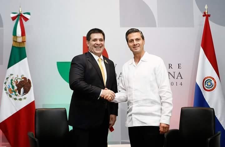 Horacio Cartes y Enrique Peña Nieto. Foto: Archivo.