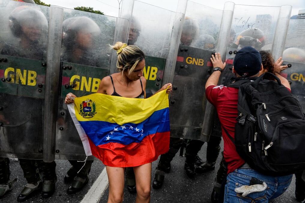 Protestas en Venezuela. Foto: FEDERICO PARRA / AFP