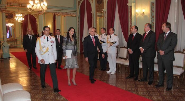 La embajadora Adela María Maestre Cuello en una imagen de archivo cuando presentó sus cartas credenciales.