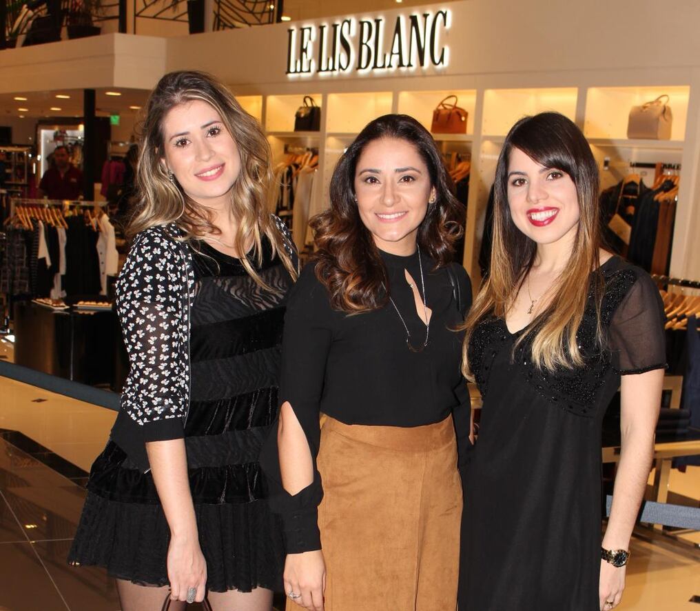 Camila Chadanian, María Melgarejo y Cristine Amorín.