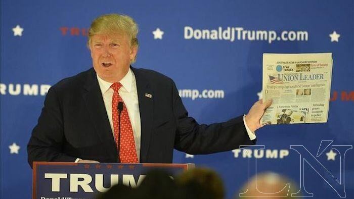 Donald Trump realizó un duro ataque con los medios de prensa.