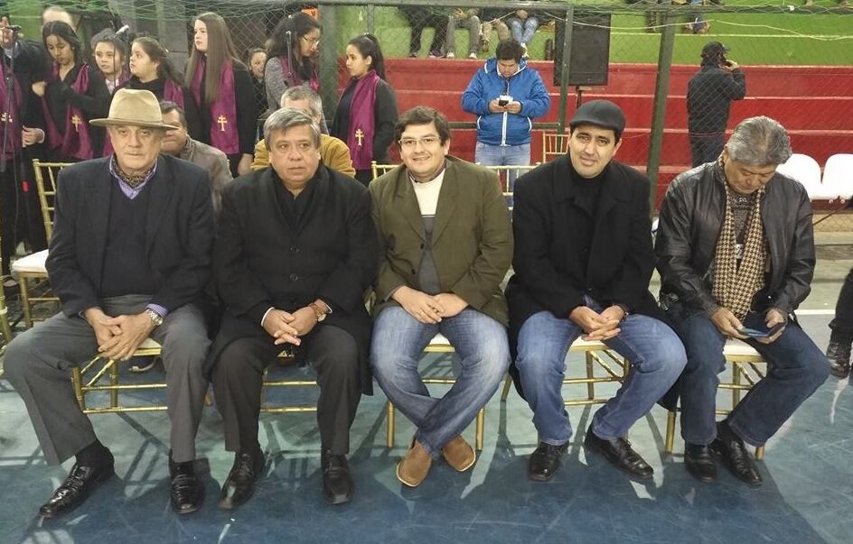 Las principales autoridades de la FPFS asistieron al acto inaugural. FOTO: Gentileza