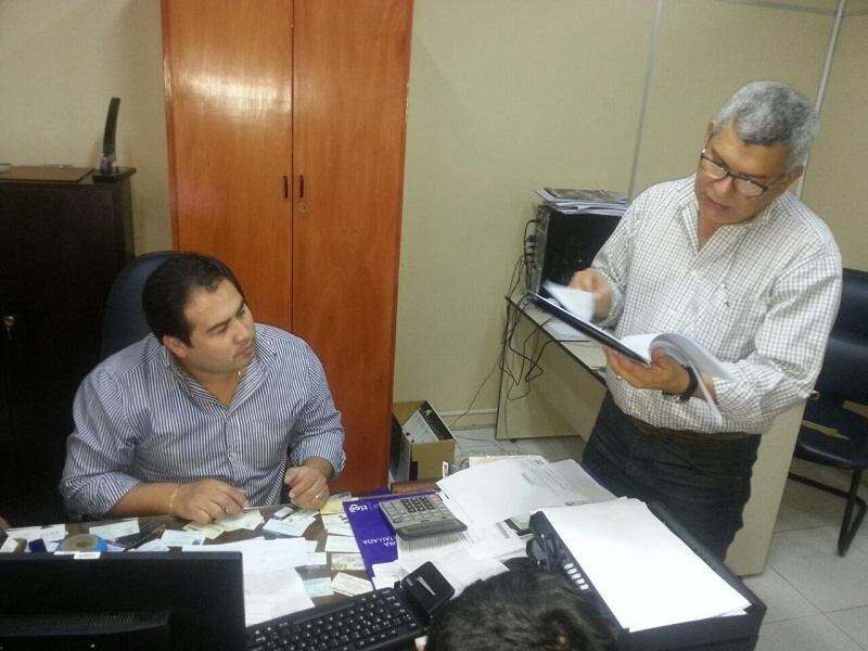 Walter Omar Belotto y Agustín Báez Aranda, dieron detalles de las cuentas partidarias. GENTILEZA