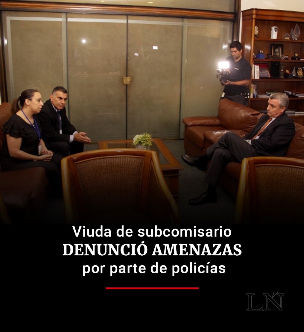 Viuda de subcomisario denunció amenazas por parte de policías