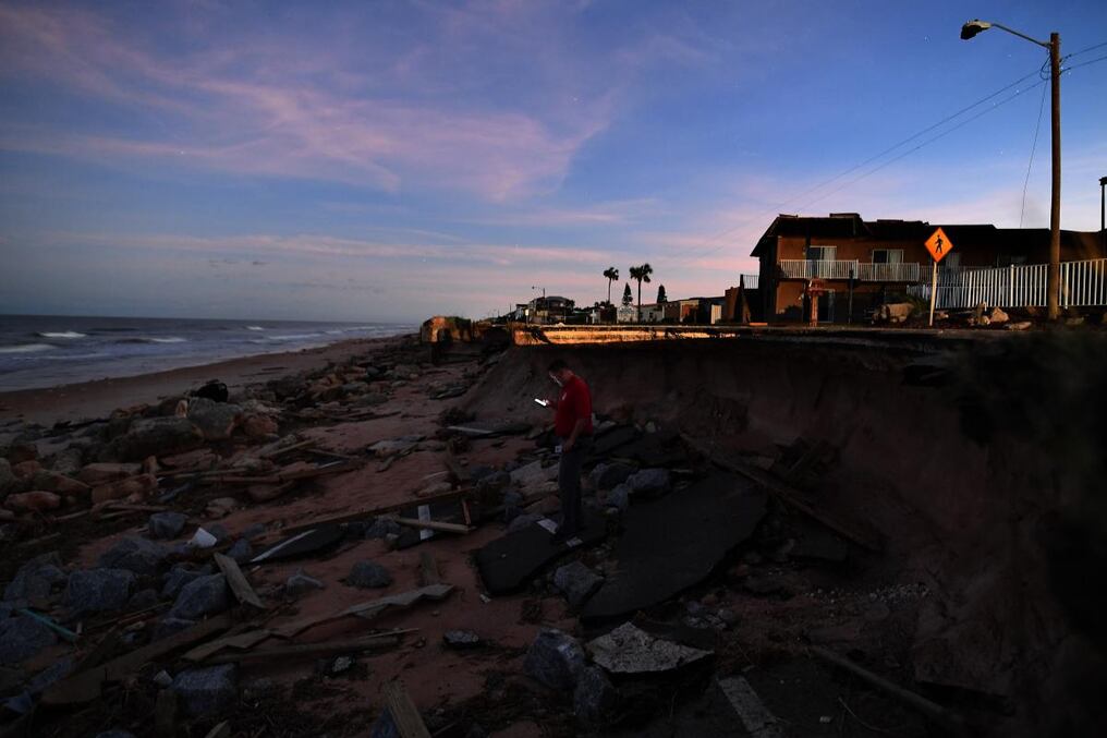 La costa sureste de EEUU, es la más afectada. AFP.