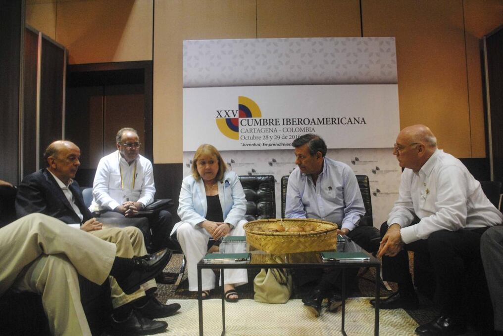 Cancilleres del Mercosur aprovecharon la Cumbre Iberoamericana  para reunirse y hablar de la crisis en Venezuela.