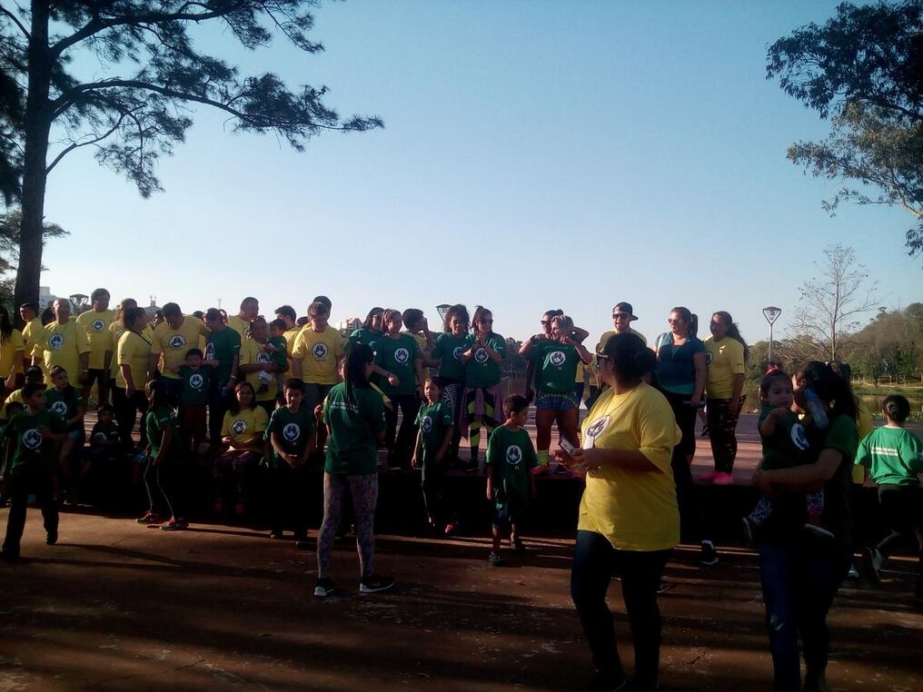 Actividad recreativa durante la jornada de concienciación sobre fibrosis quística.