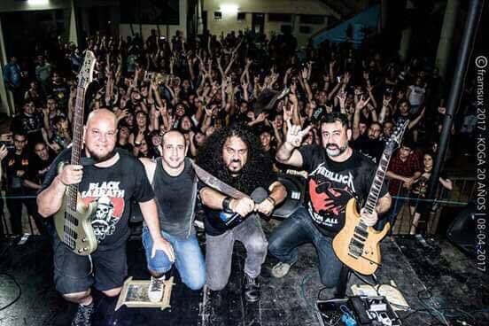 El grupo de Metal KÓGA estará lanzando un DVD documental en enero 2018. Foto: @framsux