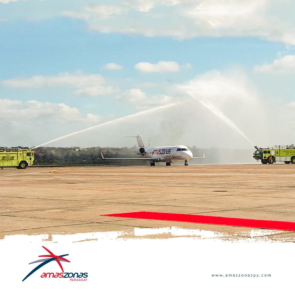 Amaszonas Paraguay inaugura ruta internacional entre Asunción y Montevideo