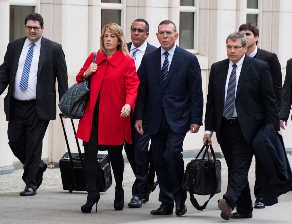 Napout reapareció tras casi dos años de estar encerrado con prisión domiciliaria. Foto: AFP.