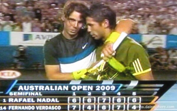 Marcador final Australian Open 2009 entre Nadal y Verdasco.