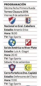 Con el retorno de los cinco jugadores que fueron citados para formar parte de la selección nacional para los partidos frente a Chile y Uruguay, el plantel franjeado trabajó a puertas cerradas en la tarde de ayer en la Villa Óscar Carísimo Netto", más conocida como Villa Olimpia.