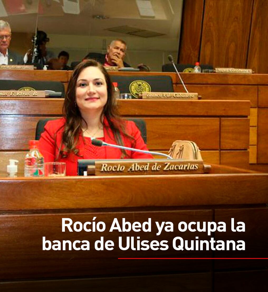 Rocío Abed ya ocupa la banca de Ulises Quintana