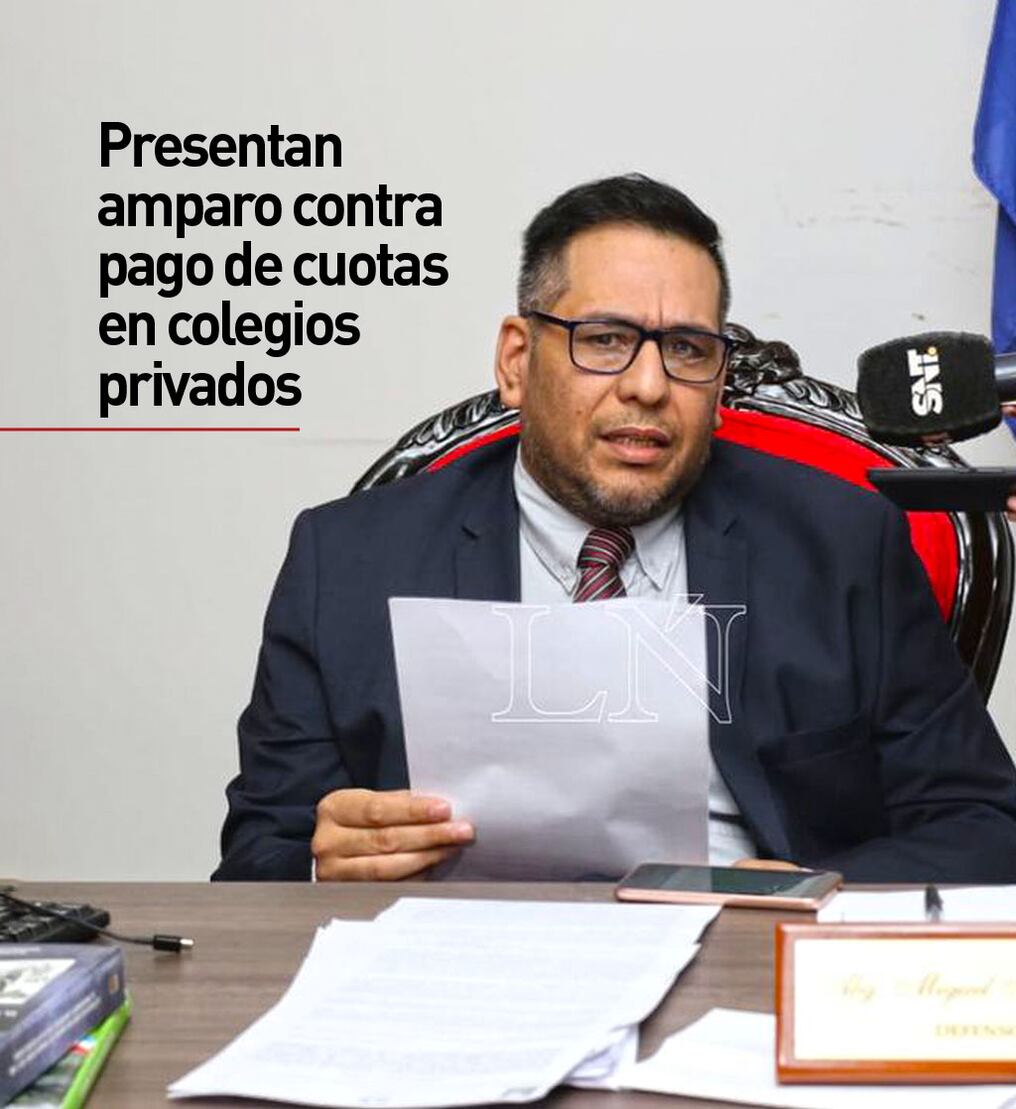 Presentan amparo contra pago de cuotas en colegios privados 