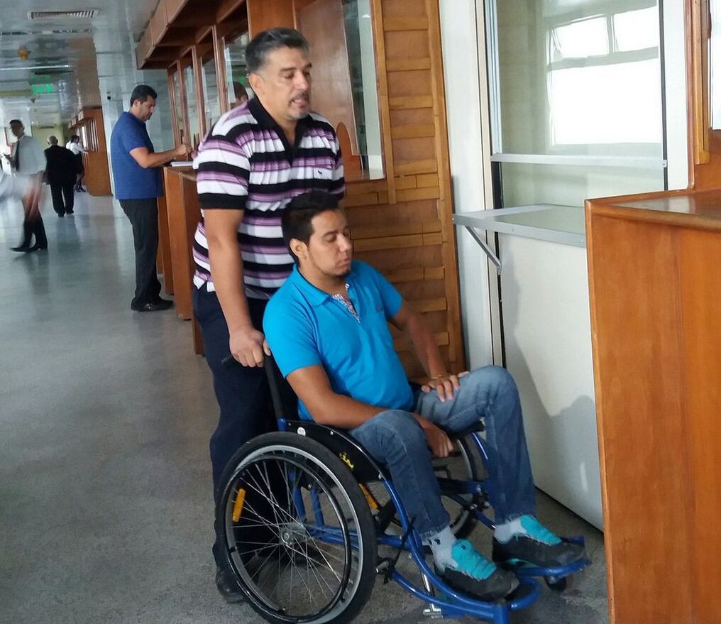 Richard Pereira quedó parapléjico tras recibir un disparo por parte de un policía durante un procedimiento irregular ocurrido el 13 de agosto del 2016, en el barrio Roberto L. Petit de Asunción.
