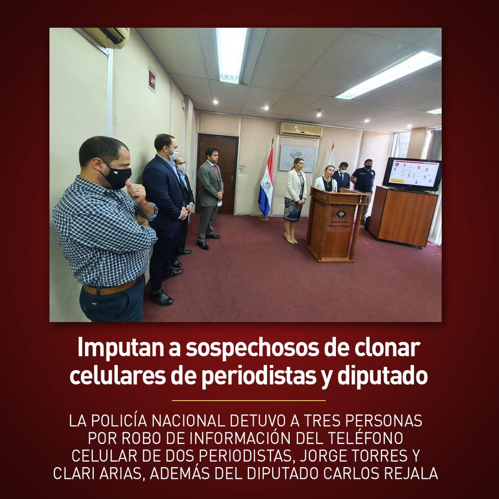Imputan a sospechosos de clonar celulares de periodistas y diputado